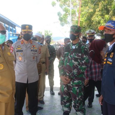 JELANG LARANGAN MUDIK, KAPOLDA BERSAMA UNSUR FORKOPIMDA, CEK POSKO PERBATASAN GORONTALO-SULUT