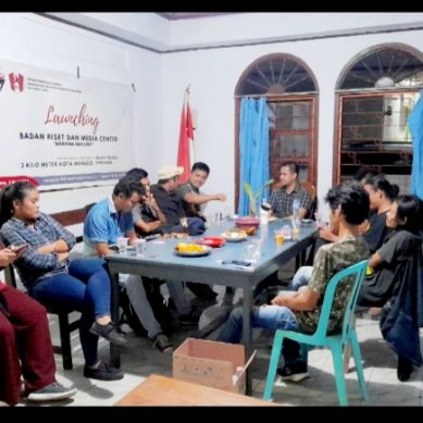 DPD GMNI SULUT, LAUNCHING BADAN RISET DAN MEDIA CENTRE
