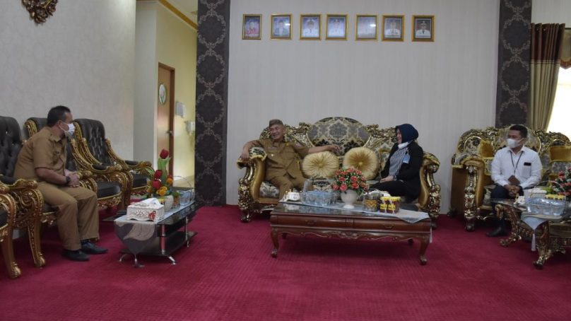 Pimpinan BNI Cabang Marisa Silaturahmi Ke Bupati Pohuwato