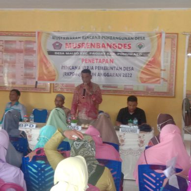 Hari Ini Musrenbangdes Maleo Kecamatan Paguat Di Laksanakan