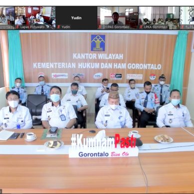 INSTRUMEN TERBARU ASSESMENT RRI ( KRIMINOGENIK DAN PERMENKUMHAM RI NO. 43 TAHUN 2021, DISOSIALISASIKAN KANWIL KEMENKUMHAM GORONTALO.