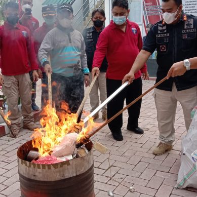 Musnahkan ratusan HP, Lapas Gorontalo Terus Optimalkan Perang Terhadap “HALINAR”