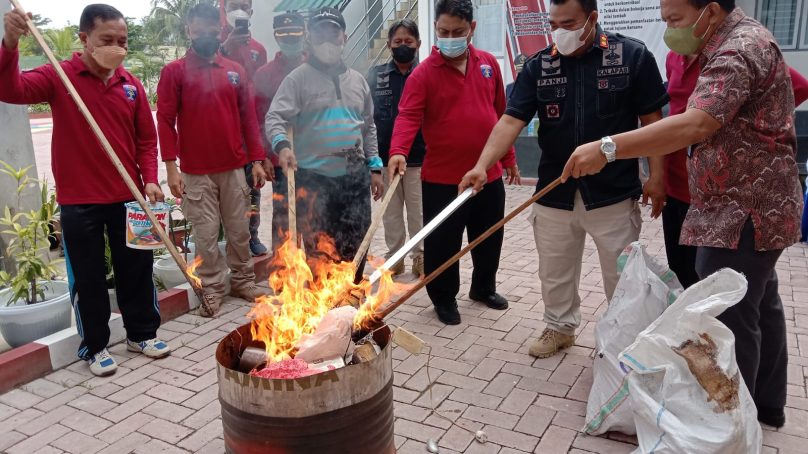 Musnahkan ratusan HP, Lapas Gorontalo Terus Optimalkan Perang Terhadap “HALINAR”