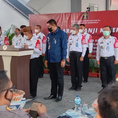 KANWIL KEMENKUMHAM GORONTALO GELAR DEKLARASI JANJI KINERJA TAHUN 2022,