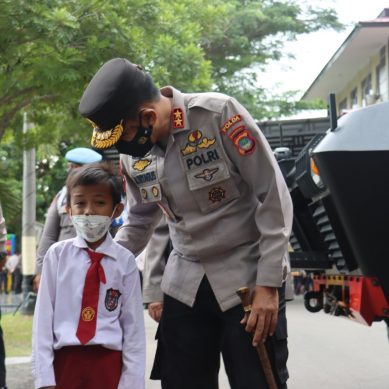 Polda Gorontalo Gelar Layanan Vaksinasi Anak Usia 6-11 Tahun