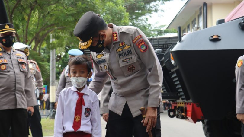 Polda Gorontalo Gelar Layanan Vaksinasi Anak Usia 6-11 Tahun