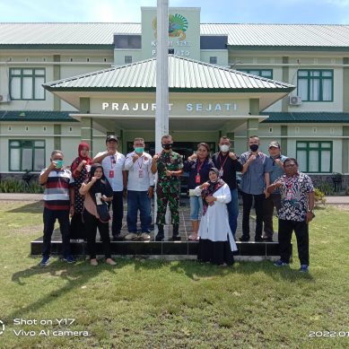 LPK RI BAI GORONTALO, JALIN SILATURAHMI DENGAN DANDIM 1313 POHUWATO
