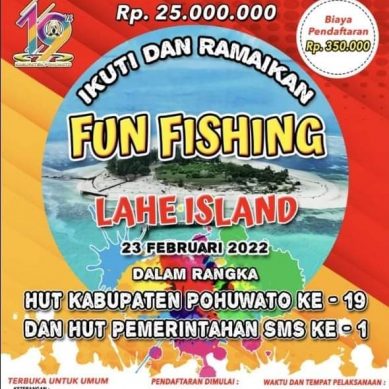HUT Pohuwato Dan 1 Tahun Pemerintahan SMS, Di Gelar Lomba Pancing