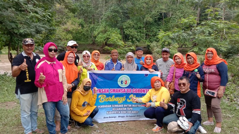 Giat Sosial, Hari ini Yayasan Smansa 88 Gorontalo Sambangi Warga Bulango Utara