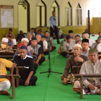 LAPAS KELAS IIA GORONTALO GELAR BIMTEK IMAM MASJID