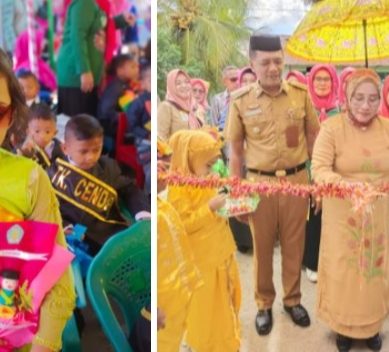 Bunda PAUD Pohuwato Resmikan TK Kemuning Duhiadaa.