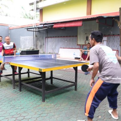 LAPAS KELAS IIA GORONTALO FASILITASI SARANA OLAHRAGA.