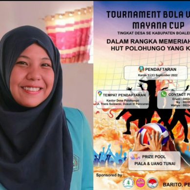Semarakkan Ulang Tahun Desa ke-86, Karang Taruna Desa Polohungo Gelar Turnamen Bola Voli