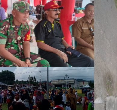 Meriahkan HUT RI Yang Ke-77 Ratusan Warga Mananggu Saksikan Gerak Jalan