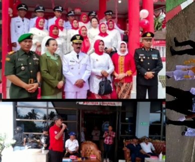 Camat Mananggu Lepas Peserta Lomba Gerak Jalan
