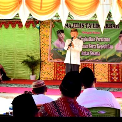 Hadiri Kegiatan Majelis Ta’lim Akbar, Bupati Saiful Sanpaikan Ini