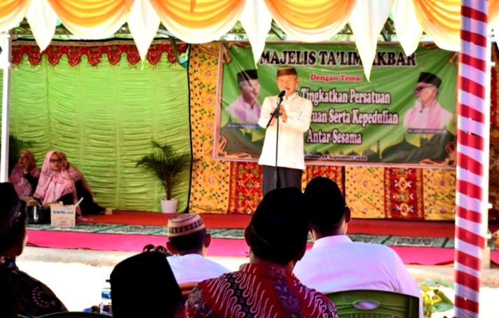 Hadiri Kegiatan Majelis Ta’lim Akbar, Bupati Saiful Sanpaikan Ini