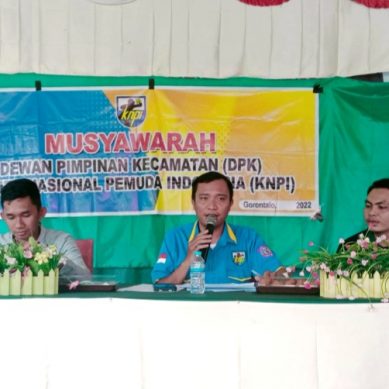 Terpilih Secara Aklamasi, Ghaffar Becelebo Nahkodai KNPI Bilato Periode 2022-2025