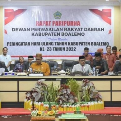 Hadiri Rapat Paripurna Dalam Rangka HUT Boalemo ke-25, Begini Pesan Penjabup Hendriwan