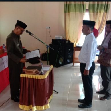 Camat Paguat Lantik PAW BPD Bunuyo