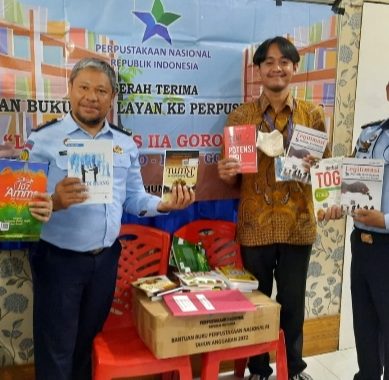 Perpusnas RI. Serahkan Bantuan Buku Ke Lapas Gorontalo