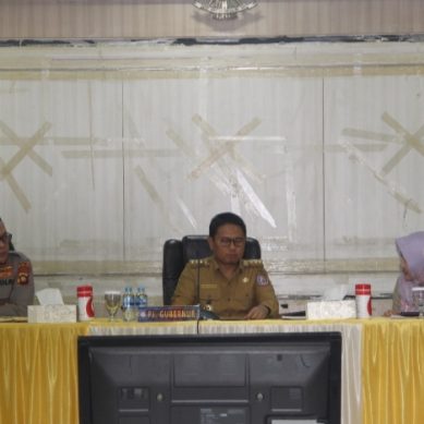 RAKOR BERSAMA FORKOPIMDA,POLDA GORONTALO SIAP JADI GARDA TERDEPAN