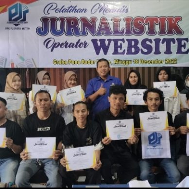 DPC PJS Metro: “Jadi Wartawan Bukan karena Pilihan Terakhir”