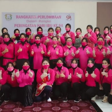 Jelang Hari Ibu, PC Bhayangkari Polres Pohuwato Gelar Berbagai Lomba