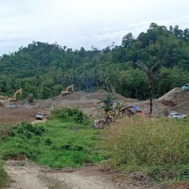 PULUHAN ALAT EKSAVATOR  LAKUKAN AKTIVITAS PERTAMBANGAN DI BOTUDULANGA