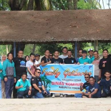 Bersama Wartawan, Diskominfo Pohuwato Gelar Acara Family Ghatering