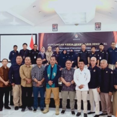 KPU POhuwato Terima Kunjungan Sekjen KPU RI