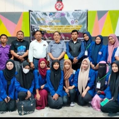 Gandeng Fisipol UNIPO, PJS Pohuwato Gelar Diskusi Politik Jelang Pemilu