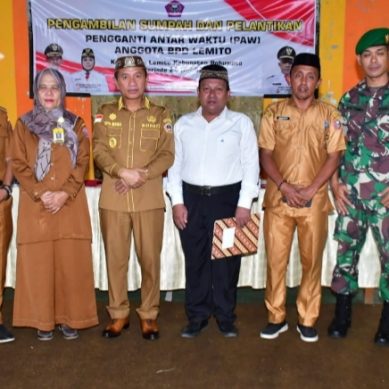 PAW BPD Lemito Dilantik Bupati Pohuwato