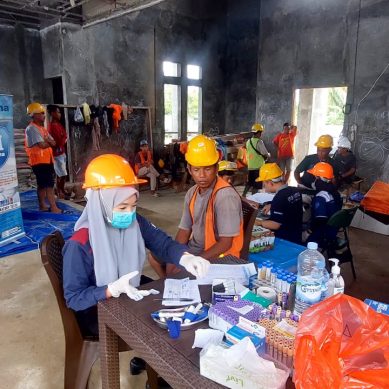 Di Rangkaikan Dengan Medical Check Up, Gedung Bersama Perusahaan Pertambangan Resmi Di Mulai