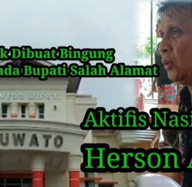DIBUAT GERAH, SOMASI KE BUPATI DIANGGAP SALAH ALAMAT