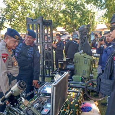 Kapolda Gorontalo Cek Perlengkapan SAR dan Kendaraan Taktis