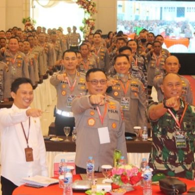 TNI POLRI BAHAS KESIAPAN PENGAMANAN PEMILU DAN PILKADA SERENTAK 2024