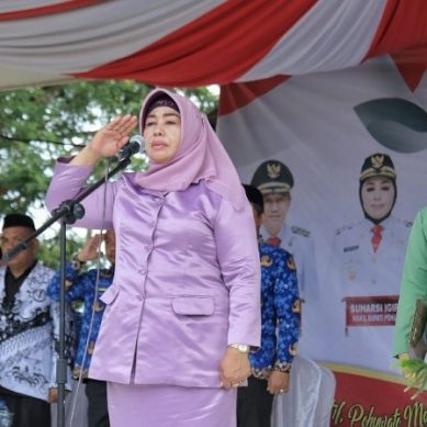 Peringati HUT Pohuwato Ke -20 Dan 2 Tahun SMS, GOW Dan Korpri Gelar Upacara