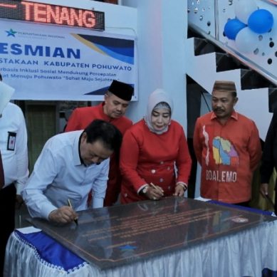 Gedung Perpustakaan Umum Daerah Kabupaten Pohuwato Di Resmikan