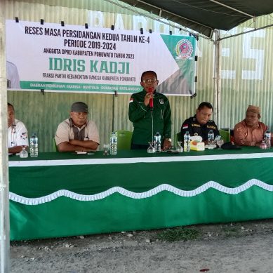 IDRIS KADJI MAMPU PERJUANGKAN ASPIRASI MASYARAKAT