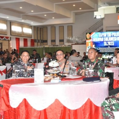 SEMANGAT JUANG JENDERAL SUDIRMAN DI GELORAKAN KAPOLDA GORONTALO SAAT RAPIM TNI-POLRI DI SULUT