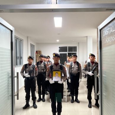 Jenazah Briptu Rulli Di Lepas’ Polda Gorontalo