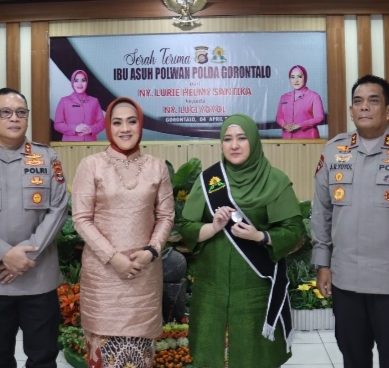 Ny. Luci Yoyol Resmi Menjabat Ibu Asuh Polwan Polda Gorontalo