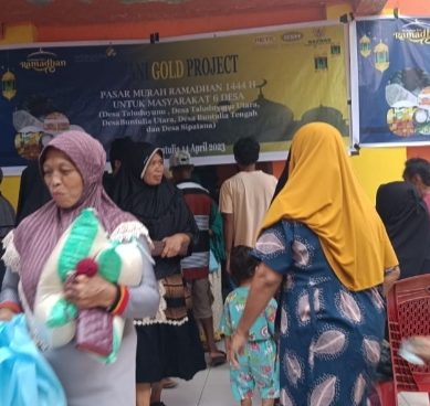 Bantu Masyarakat Bumi Panua, Pani Gold Project Gelar Pasar Murah