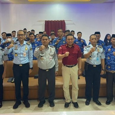 Kakanwil Kemenkumham Gorontalo Beri Penguatan Kepada Petugas Lapas Pohuwato,Jelang Idul Fitri