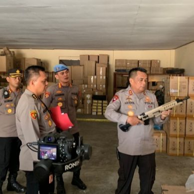 Kapolda Gorontalo Cek Gudang Senjata Api Dan Amunisi