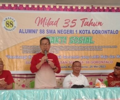 Milad 35 Tahun,  Alumni 88 SMANSA Kota Gorontalo Berbagi Rasa Di Tapadaa Boalemo