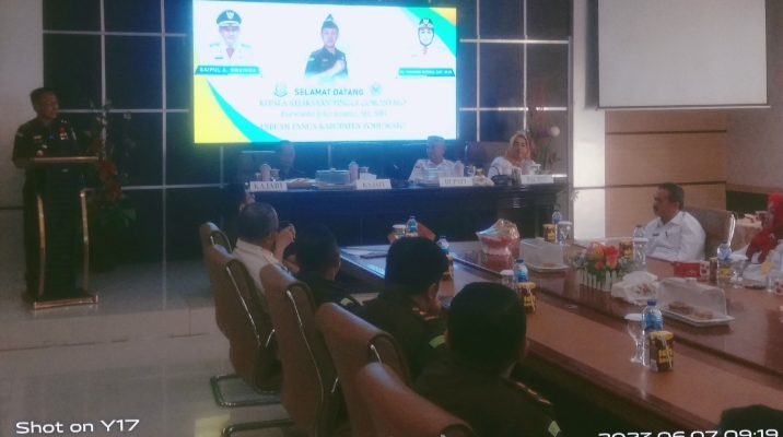 Bupati Pohuwato Ucapkan Selamat Datang Kejati Gorontalo Di Bumi Panua