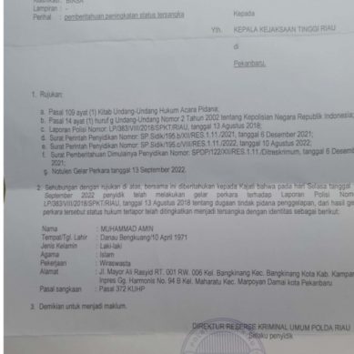 Kasus Moh Amin TSK Terduga Penggelapan Uang Masih Ngambang,
