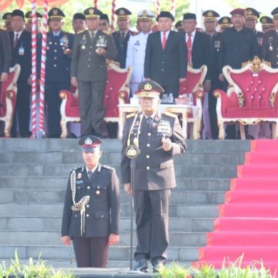 KAPOLDA GORONTALO PIMPIN UPACARA HARI BHAYANGKARA KE 77